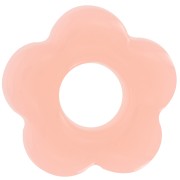 20 mm translucent acrylic flower pendant - Vintage pink x1|raw }}