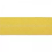 Polycotton ribbon  20mm yellow x 1m
