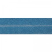 Polycotton ribbon  20mm Blue x 1m