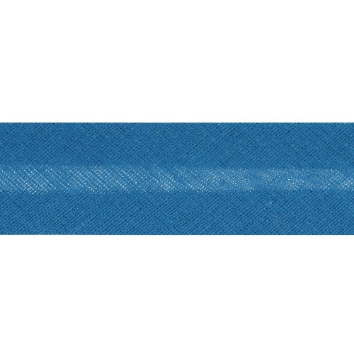 Polycotton ribbon  20mm Blue x 1m