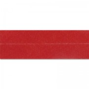 Polycotton ribbon  20mm Red x 1m