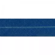 Polycotton ribbon 20mm hard blue x 1m