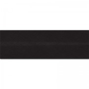 Polycotton ribbon  20mm black x 1m