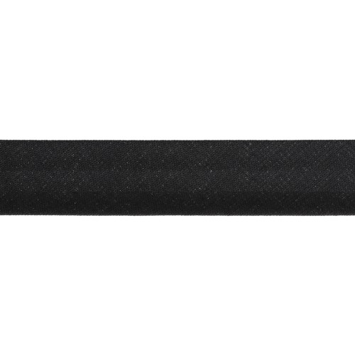 Polycotton ribbon 20mm black x 1m