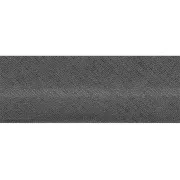 Polycotton ribbon 20mm dark grey x 1m