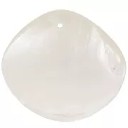 39x44mm Mother-of-pearl rhombus pendants - Natural x2