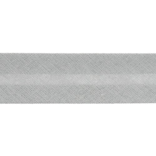Polycotton ribbon  20mm light grey x 1m