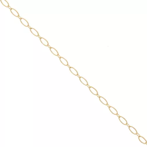 2.4mm oval curb chain - Gold filled x20cm
