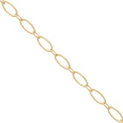 2.4mm oval curb chain - Gold filled x20cm