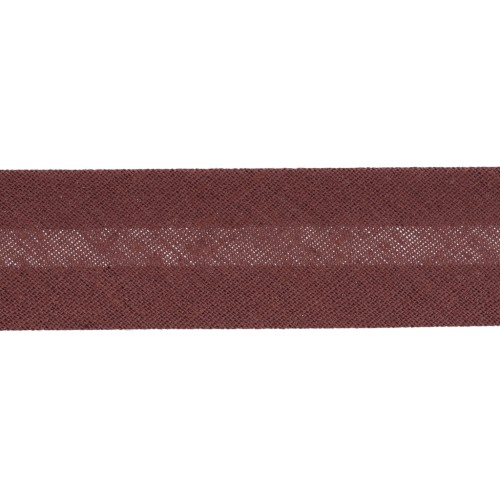Polycotton ribbon  20mm brown x 1m