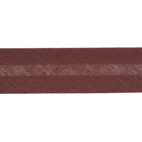 Polycotton ribbon  20mm brown x 1m