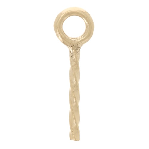 Pendant attachment for half-pierced bead - Gold filled x1