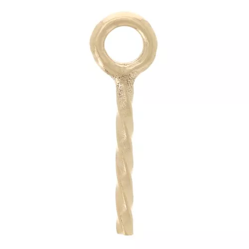 Pendant attachment for half-pierced bead - Gold filled x1