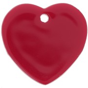 15x16.5mm acrylic heart sequin - Red x1