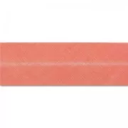 Polycotton ribbon 20mm Coral x 1m
