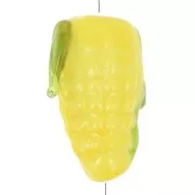 17x8.5mm Glass corn bead - Yellow x1