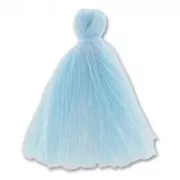 Cotton tassel 27-30mm Light blue x1