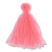 Cotton tassel 27-30mm Fluo Light Rose x1|raw }}