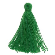 Cotton tassel 27-30mm Green x1