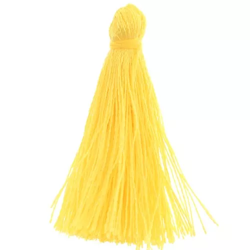 Cotton tassel 27-30mm Yellow x1