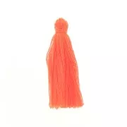 Cotton tassel 27-30mm Orange foncé x1