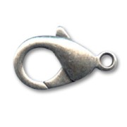 Lobster claw clasp 19mm old silver tone|raw }}