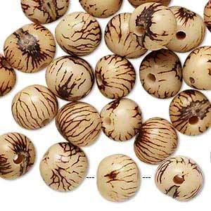 Acai seeds from Brazil 10mm Natural x 10