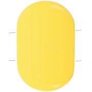27x17mm 2-hole rounded rectangle bead in Opaque Resin - Lemon Yellow x1|raw }}