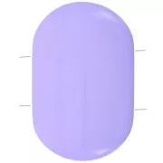 27x17mm 2-hole rounded rectangle bead in Opaque Resin - Lavender x1
