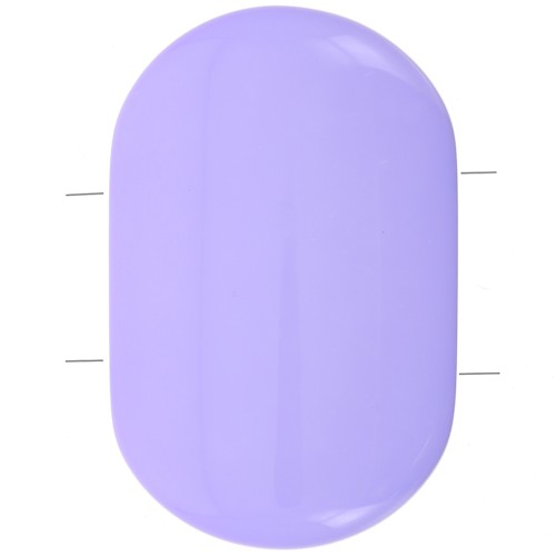 27x17mm 2-hole rounded rectangle bead in Opaque Resin - Lavender x1