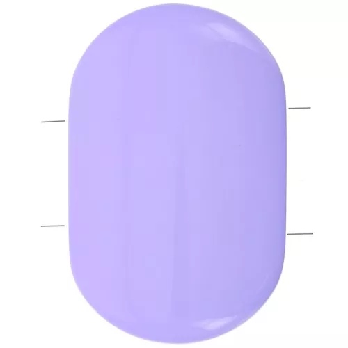27x17mm 2-hole rounded rectangle bead in Opaque Resin - Lavender x1
