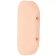 27x17mm 2-hole rounded rectangle bead in Opaque Resin - Blush x1
