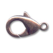 Lobster claw clasp 19mm antique copper tone