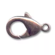 Lobster claw clasp 19mm antique copper tone