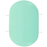 27x17mm 2-hole rounded rectangle bead in Opaque Resin - Turquoise Green x1|raw }}