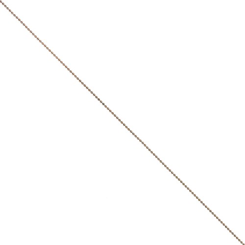 1mm Ball link chain - antique copper x1m