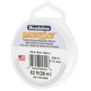 0.13mm Dandyline braided nylon thread - White x25m