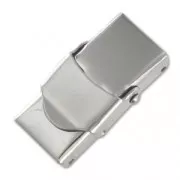 Cord clasp 14mm Stainless steel x1