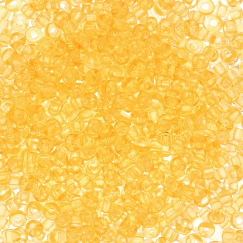 Preciosa Seed Beads 11/0 2 mm - Solgel - Yellow 2 Dyed Crystal x20g