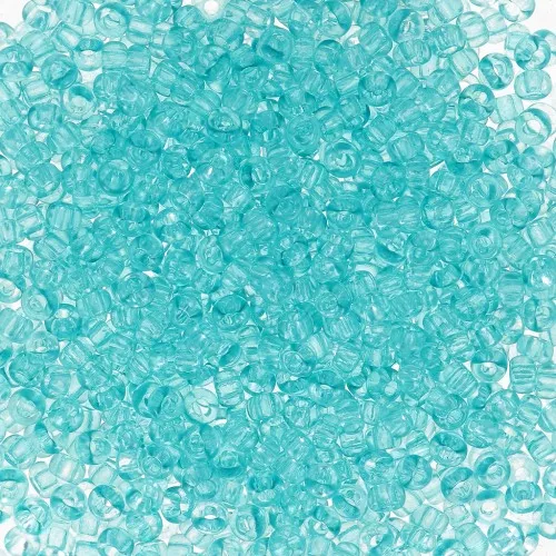 Preciosa Seed Beads 11/0 2 mm - Solgel - Blue Green 2 Dyed Crystal x 20 g