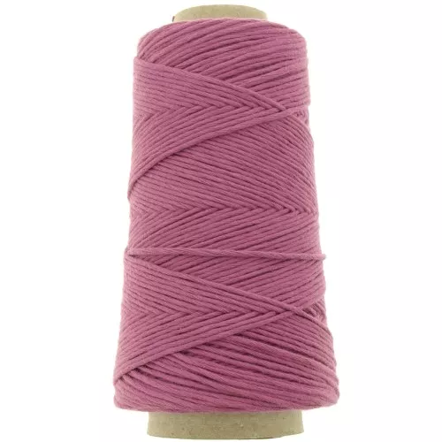Organic Cotton Détox XL combed macramé cotton cord spool - Mauve x200 m