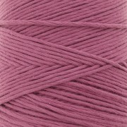 Organic Cotton Détox XL combed macramé cotton cord spool - Mauve x200 m