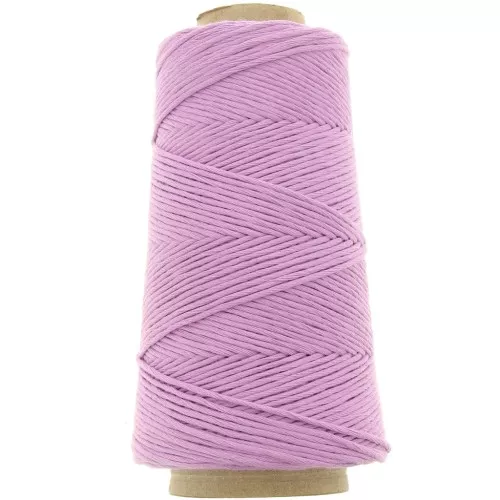 Organic Cotton Détox XL combed macramé cotton cord spool - Lilac x200 m