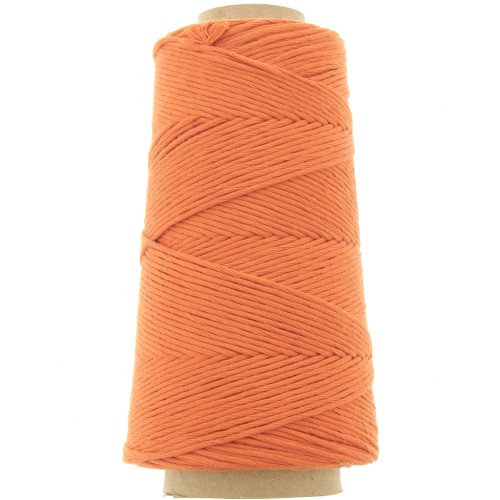 Organic Cotton Détox XL combed macramé cotton cord spool - Burnt Orange x200 m