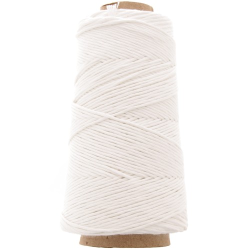 Organic Cotton Détox XL combed macramé cotton cord spool - White x200 m