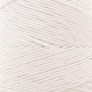 Organic Cotton Détox XL combed macramé cotton cord spool - White x200 m