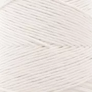 Organic Cotton Détox XL combed macramé cotton cord spool - White x200 m
