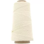 Organic Cotton Détox XL combed macramé cotton cord spool - Ecru x200 m