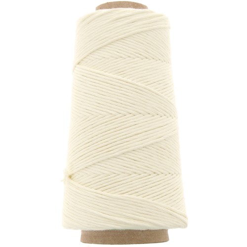 Organic Cotton Détox XL combed macramé cotton cord spool - Ecru x200 m