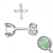 925 Sterling Silver Earstud for 6 and 8 mm beads  x2|raw }}